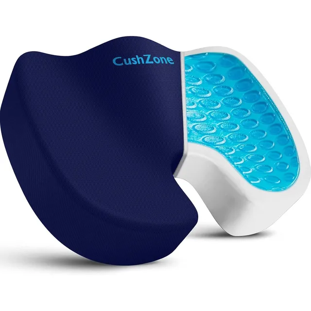 CushZone Gel Seat Cushion — Blue