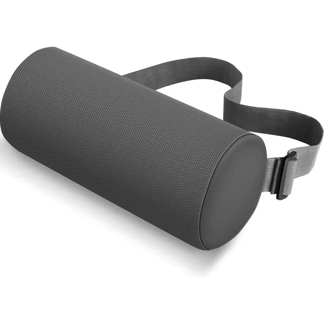 CushZone Lumbar Roll Pillow — Gray