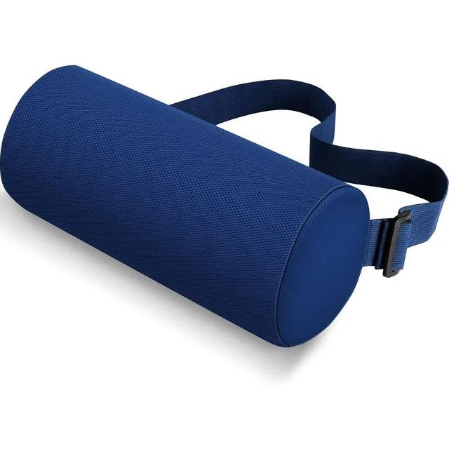 CushZone Lumbar Roll Pillow — Blue