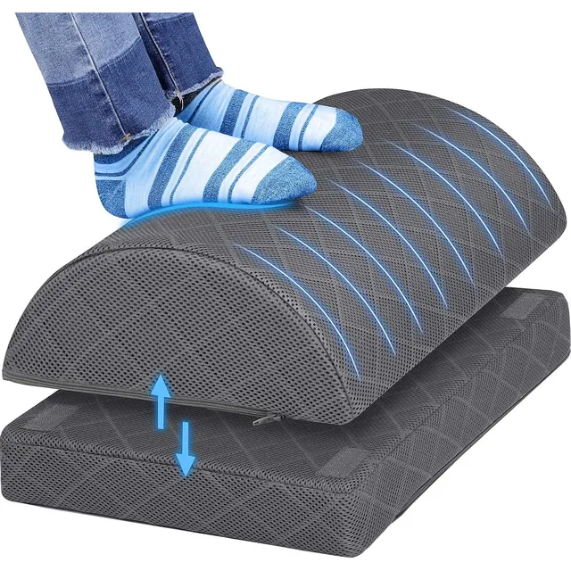 Repose-pieds CushZone sous le bureau — Gris