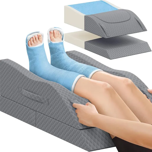 CushZone Leg Elevation Pillow — Gray