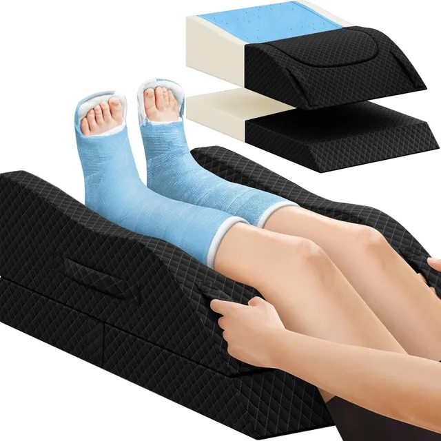 CushZone Leg Elevation Pillow — Black