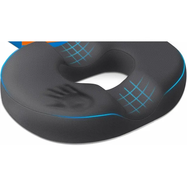 CushZone Ergonomic Donut Cushion — Gray